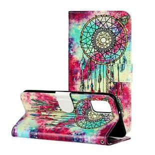 For Samsung Galaxy A32 4G Colored Drawing Marble Pattern Horizontal Flip PU Leather Case with Holder & Card Slots & Wallet(Butterfly Wind Chimes)