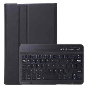 A220 Splittable Bluetooth Keyboard Leather Tablet Case for Samsung Galaxy Tab A7 Lite 8.7 T220 / T225, with Holder & Elastic Band Function(Black)