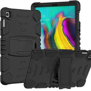 3-Layer Protection Screen Frame + PC + Silicone Shockproof Combination Case with Holder For Samsung Galaxy Tab S5e T720(Black)