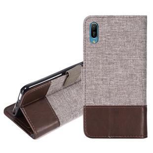 For Huawei Y6 Pro (2019) MUXMA MX102 Horizontal Flip Canvas Leather Case with Stand & Card Slot & Wallet Function(Brown)