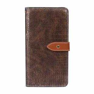 For OPPO Realme Narzo 30A idewei Crocodile Texture Horizontal Flip Leather Case with Holder & Card Slots & Wallet(Ebony)