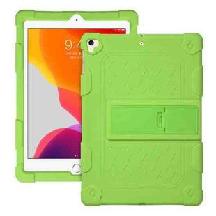 All-inclusive Silicone Shockproof Case with Holder For iPad 9.7 2018/2017 / Air 2 / Air / Pro 9.7 2016(Green)