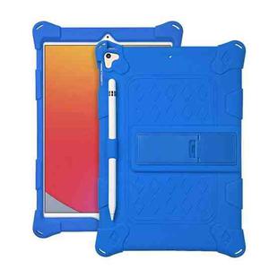 All-inclusive Silicone Shockproof Case with Holder For iPad mini 5 / 4(Blue)