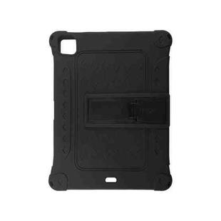 All-inclusive Silicone Shockproof Case with Holder For iPad Pro 12.9 2021 / 2020(Black)