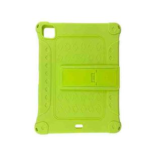 All-inclusive Silicone Shockproof Case with Holder For iPad Pro 12.9 2021 / 2020(Green)
