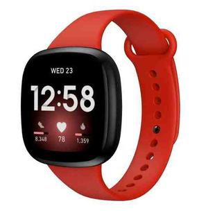 For Fitbit Versa 3 Silicone Watch Band(Red)