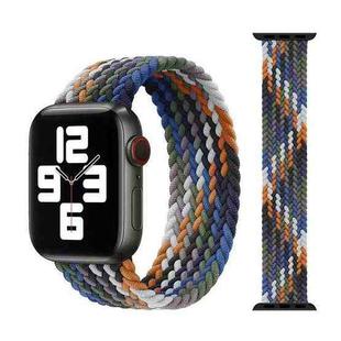 Metal Head Braided Nylon Watch Band, Size: S 135mm For Apple Watch Series 7 41mm / 6 & SE & 5 & 4 40mm / 3 & 2 & 1 38mm(Cowboy Colorful)