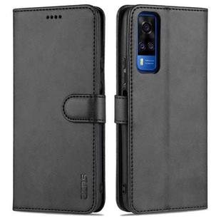 For vivo Y51 / Y31 AZNS Skin Feel Calf Texture Horizontal Flip Leather Case with Card Slots & Holder & Wallet((Black)