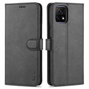 For vivo Y52S / iQOO U3 AZNS Skin Feel Calf Texture Horizontal Flip Leather Case with Card Slots & Holder & Wallet((Black)