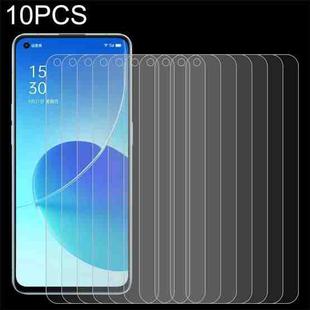 For OPPO Reno6 5G / Reno7 5G / Reno7 SE 5G 10 PCS 0.26mm 9H 2.5D Tempered Glass Film