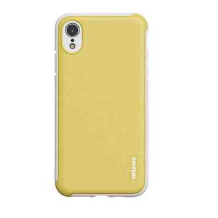 For iPhone XR wlons PC + TPU Shockproof Protective Case(Yellow)