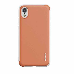 For iPhone XR wlons PC + TPU Shockproof Protective Case(Orange)