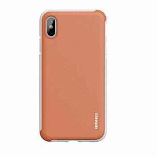 For iPhone XS Max wlons PC + TPU Shockproof Protective Case(Orange)