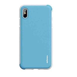 For iPhone XS Max wlons PC + TPU Shockproof Protective Case(Blue)