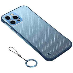 Metal Lens Hole Heat Dissipation Protective Case For iPhone 11 Pro(Blue)