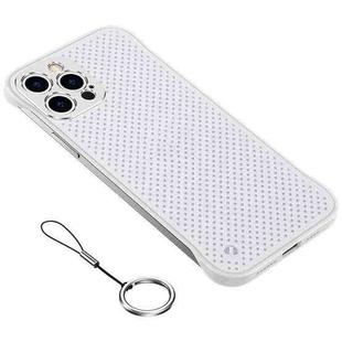 For iPhone 12 Pro Metal Lens Hole Heat Dissipation Protective Case(White)