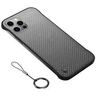 For iPhone 12 / 12 Pro Hole Heat Dissipation Protective Case (Black)