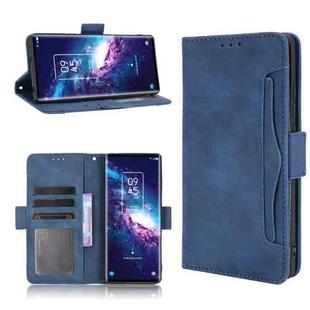 For TCL 20 Pro 5G Skin Feel Calf Pattern Horizontal Flip Leather Case with Holder & Card Slots & Photo Frame(Blue)