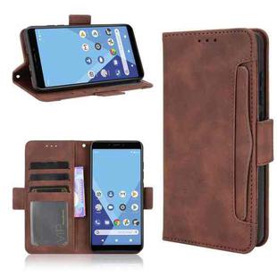 For Wiko Y51 / Sunny 5 Lite Skin Feel Calf Pattern Horizontal Flip Leather Case with Holder & Card Slots & Photo Frame(Brown)