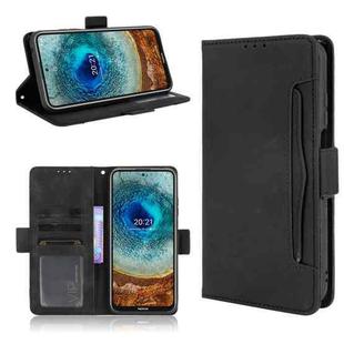 For Nokia X10 / X20 Skin Feel Calf Pattern Horizontal Flip Leather Case with Holder & Card Slots & Photo Frame(Black)
