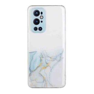 For OnePlus 9 Pro Hollow Marble Pattern TPU Precise Hole Protective Case(Grey)