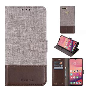 For OPPO A7 MUXMA MX102 Horizontal Flip Canvas Leather Case with Stand & Card Slot & Wallet Function(Brown)