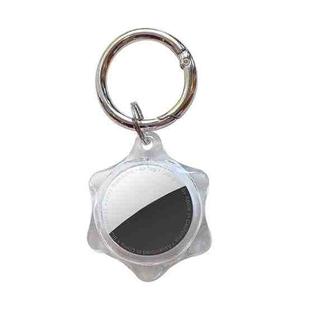 Shockproof Anti-scratch Hexagon Protective Case Cover Key Chain with Hang Loop For AirTag