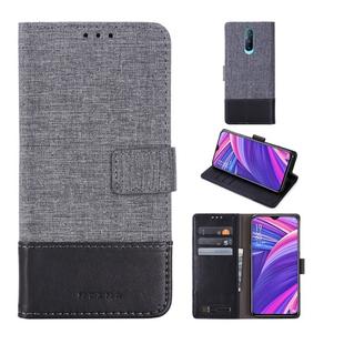 For OPPO R17 Pro MUXMA MX102 Horizontal Flip Canvas Leather Case with Stand & Card Slot & Wallet Function(Black)