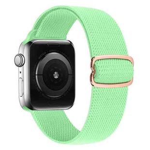 8-shaped Buckle Nylon Watch Band For Apple Watch Series 8&7 41mm / SE 2&6&SE&5&4 40mm / 3&2&1 38mm(Green)