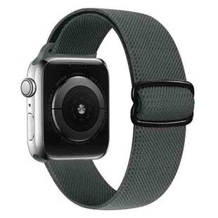 8-shaped Buckle Nylon Watch Band For Apple Watch Series 8&7 41mm / SE 2&6&SE&5&4 40mm / 3&2&1 38mm(Grey)
