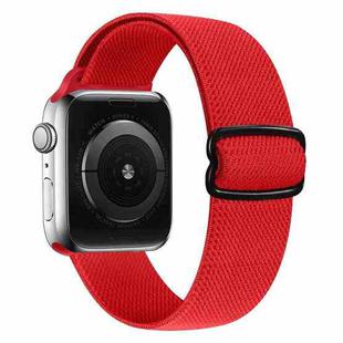 8-shaped Buckle Nylon Watch Band For Apple Watch Series 8&7 41mm / SE 2&6&SE&5&4 40mm / 3&2&1 38mm(Red)