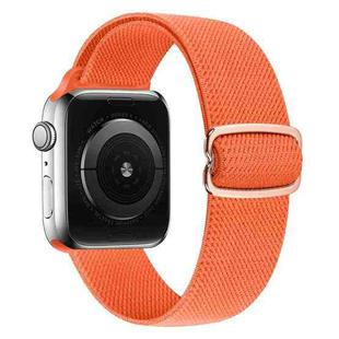 8-shaped Buckle Nylon Watch Band For Apple Watch Ultra 49mm / Series 8&7 45mm / SE 2&6&SE&5&4 44mm / 3&2&1 42mm(Bright Orange)