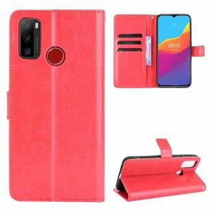 For Ulefone Note 10 Crazy Horse Texture Horizontal Flip Leather Case with Holder & Card Slots & Lanyard(Red)