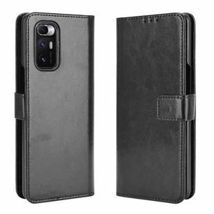 For Xiaomi Mi Mix Fold Crazy Horse Texture Horizontal Flip Leather Case with Holder & Card Slots & Lanyard(Black)