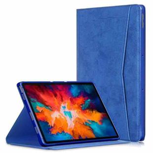 For Lenovo Tab P11 Pro TB-J716F / J706F Marble Cloth Texture TPU Horizontal Flip Leather Case with Holder & Sleep / Wake-up Function(Blue)