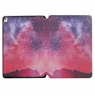 Dual-folding Coloured Drawing Voltage Horizontal Flip PU Leather Case with Holder & Sleep / Wake-up Function For iPad Air 3 / 10.5 2019 / iPad 10.2 2021 / 2020 / 2019(Starry Sky)