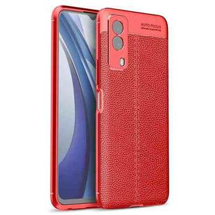 For vivo Y53s Litchi Texture TPU Shockproof Case(Red)