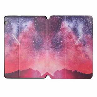 For Huawei MediaPad T5 Dual-folding Coloured Drawing Voltage Horizontal Flip PU Leather Case with Holder(Starry Sky)