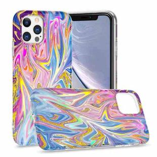 For iPhone 11 Pro Laser Glitter Watercolor Pattern Shockproof Protective Case (FD1)