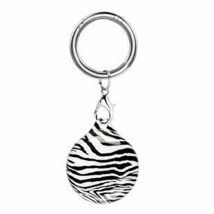 TPU Marble Pattern Shockproof Protective Cover Case with Keychain Hook Loop For Airtag(I)