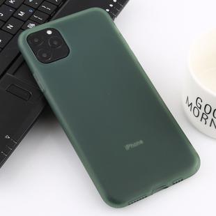 For iPhone 11 Pro Shockproof Liquid Latex Soft Protective Case(Dark Green)