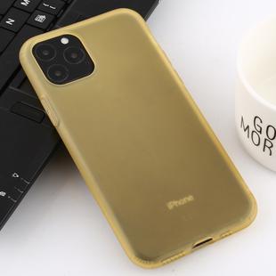 For iPhone 11 Pro Shockproof Liquid Latex Soft Protective Case(Gold)