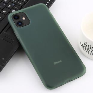 For iPhone 11 Shockproof Liquid Latex Soft Protective Case(Dark Green)