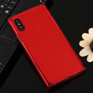 For iPhone XS Max Glitter Powder TPU Protective Case(Red)