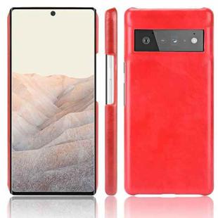 For Google Pixel 6 Pro Shockproof Litchi Texture PC + PU Case(Red)