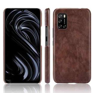 For Rakuten BIG S Shockproof Litchi Texture PC + PU + Flannel Case(Brown)