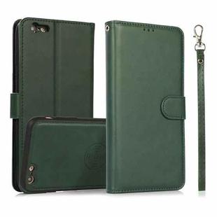 Calf Texture 2 in 1 Detachable Magnetic Back Cover Horizontal Flip Leather Case with Holder & Card Slots & Wallet & Photo Frame For iPhone 6s Plus / 6 Plus (Green)