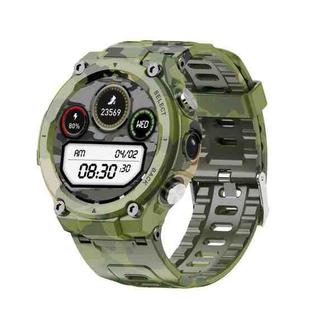Q998 1.28 inch Touch Screen 3m Waterproof 4G Phone Smart Watch, Support SOS Emergency Call / Alarm Reminder / 4G Call / Sports Mode(Army Green)