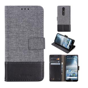 For Nokia 4.2 MUXMA MX102 Horizontal Flip Canvas Leather Case with Stand & Card Slot & Wallet Function(Black)