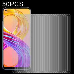 For OPPO Realme 8 / 8 Pro / 9 / 9 Pro+ 50 PCS 0.26mm 9H 2.5D Tempered Glass Film